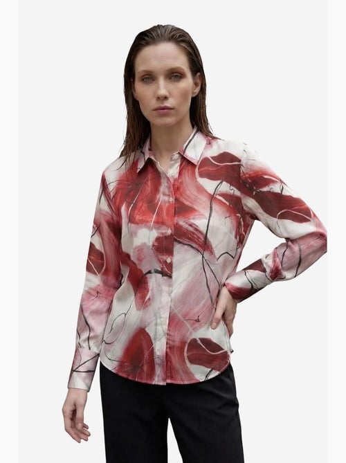 Camisa abotoada com estampado abstrato my fashion - Kiabi Camisa abotoada com estampado abstrato my fashion - Kiabi