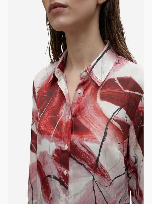 Camisa abotoada com estampado abstrato my fashion - Kiabi Camisa abotoada com estampado abstrato my fashion - Kiabi