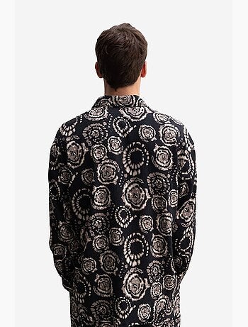 Camisa abotoada com padrão abstrato giesto