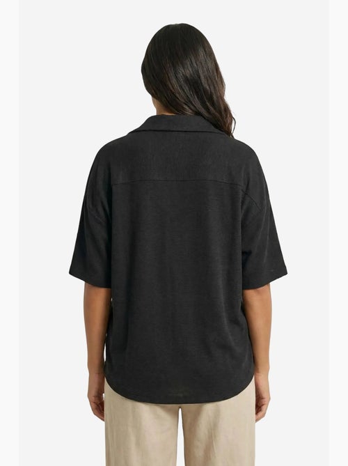 Camisa abotoada de corte descontraído my fashion - Kiabi Camisa abotoada de corte descontraído my fashion - Kiabi