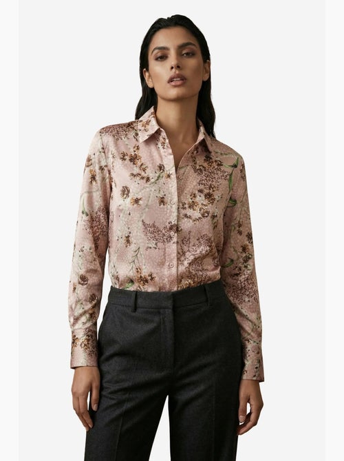 Camisa abotoada de manga comprida com estampado floral my fashion - Kiabi