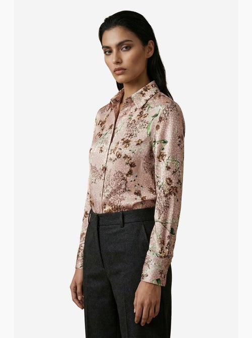 Camisa abotoada de manga comprida com estampado floral my fashion - Kiabi