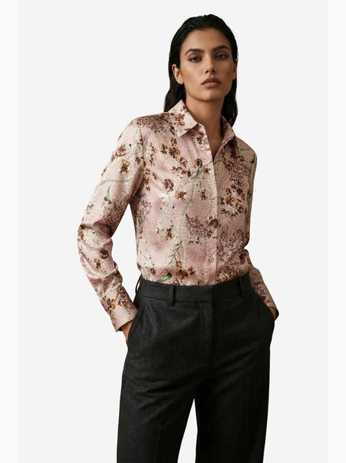 Camisa abotoada de manga comprida com estampado floral my fashion - Kiabi