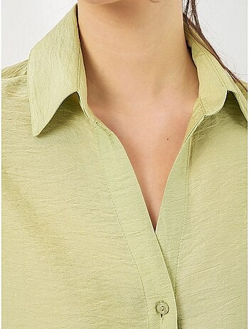 Camisa abotoada em tecido texturizado bdart
