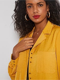 Camisa acetinada - Kiabi