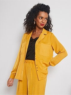 Camisa acetinada - Kiabi