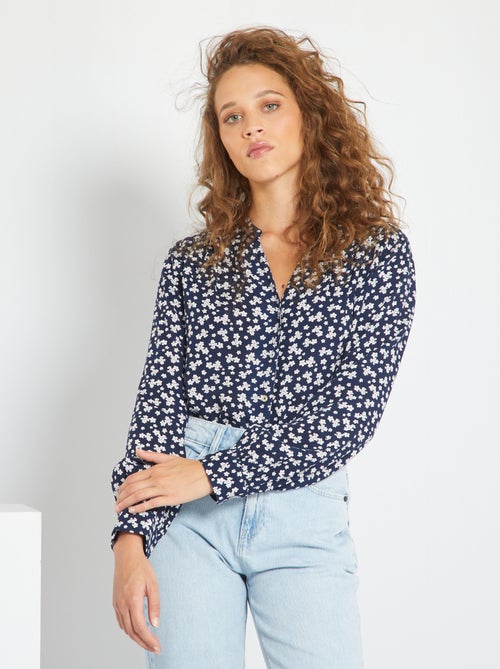 Camisa acetinada - Kiabi