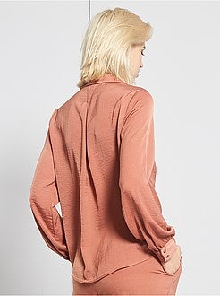 Camisa acetinada - Kiabi