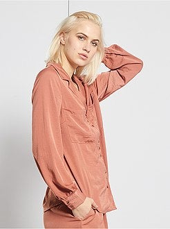 Camisa acetinada - Kiabi