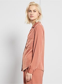 Camisa acetinada - Kiabi