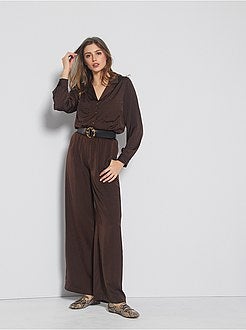 Camisa acetinada - Kiabi