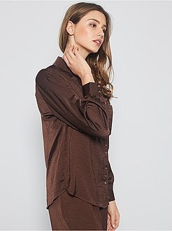 Camisa acetinada - Kiabi