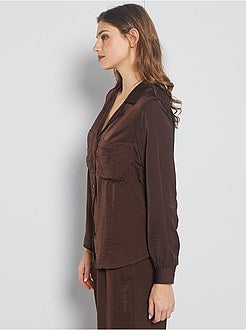 Camisa acetinada - Kiabi