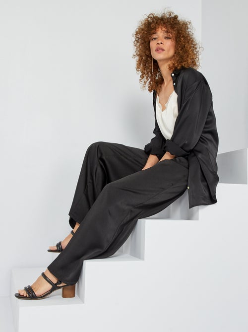 Camisa acetinada - Kiabi
