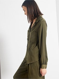Camisa acetinada - Kiabi