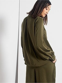 Camisa acetinada - Kiabi