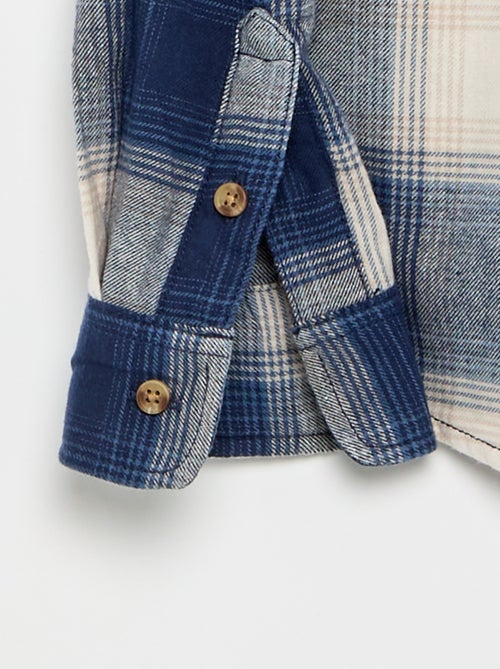 Camisa aos quadrados - coleção fácil de vestir - Kiabi