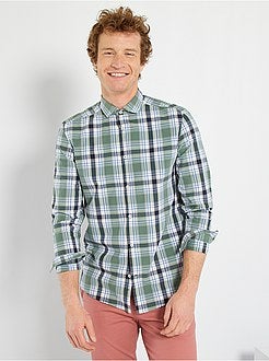 Camisa aos quadrados - Kiabi