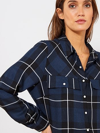 Camisa aos quadrados - Kiabi