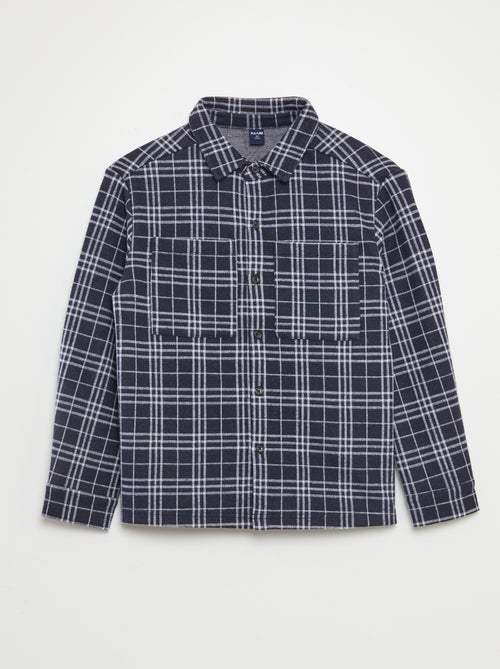Camisa aos quadrados de flanela - Kiabi