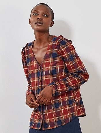 Camisa aos quadrados - Kiabi