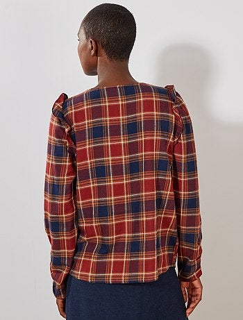 Camisa aos quadrados - Kiabi