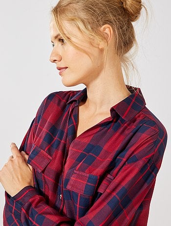 Camisa aos quadrados - Kiabi