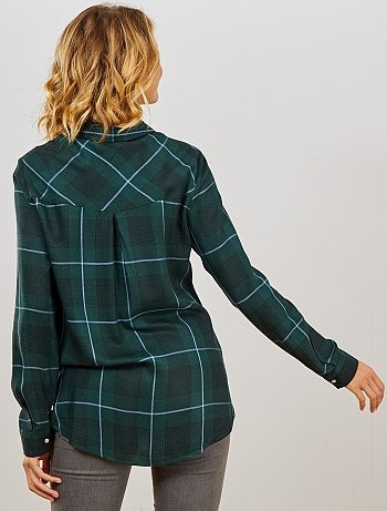 Camisa aos quadrados - Kiabi