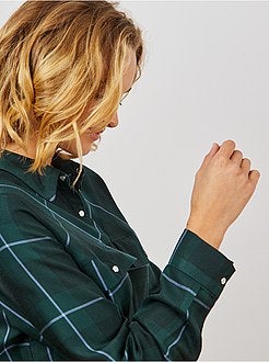 Camisa aos quadrados - Kiabi