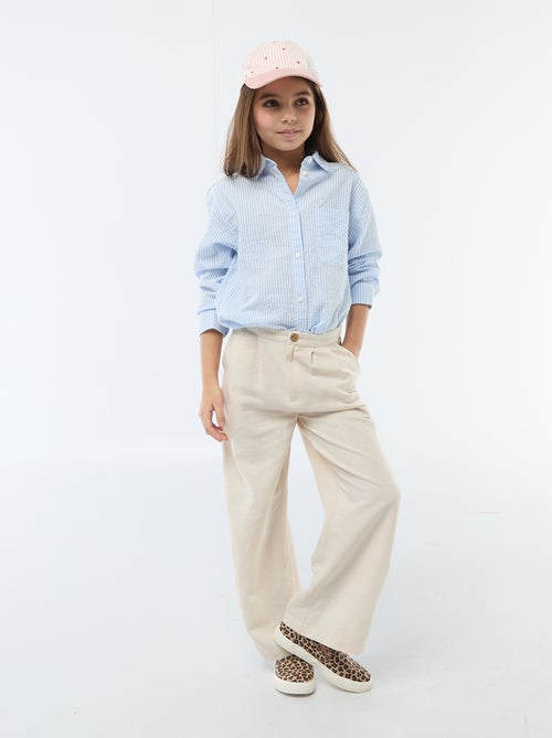 Camisa às riscas - Kiabi