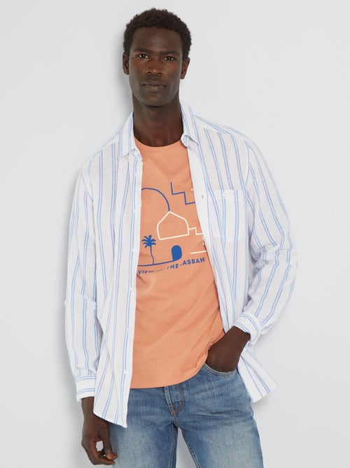 Camisa às riscas - Kiabi