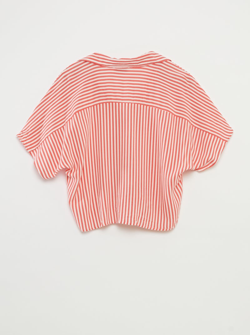 Camisa às riscas de manga curta 'JDY' ROSA - Kiabi