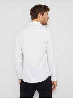 Camisa às riscas em algodão - Kiabi