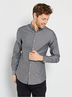 Camisa às riscas em algodão - Kiabi