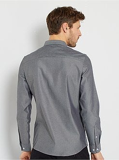 Camisa às riscas em algodão - Kiabi