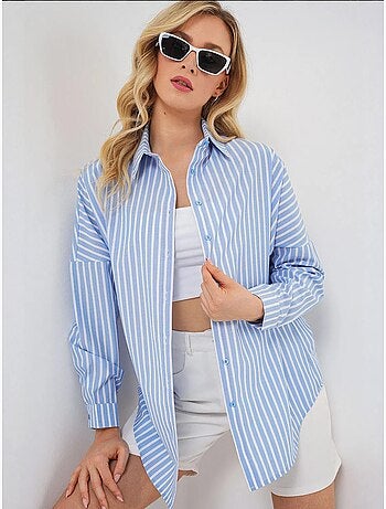 Camisa às riscas oversize bdart