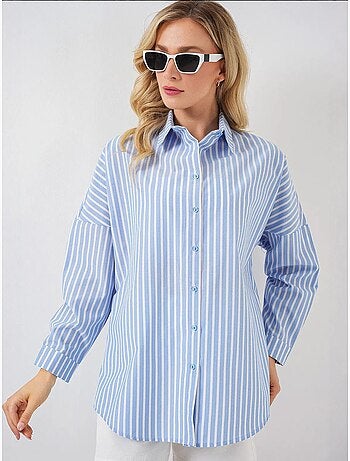 Camisa às riscas oversize bdart