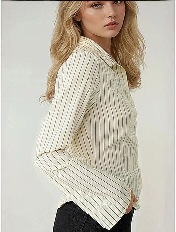 Camisa às riscas slim fit hiccup