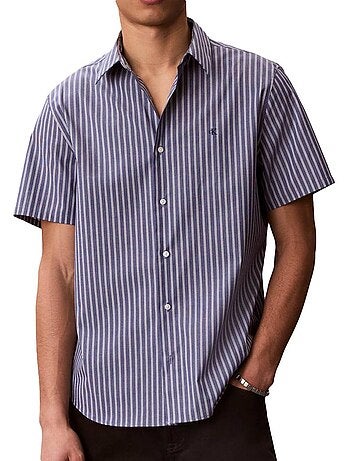 Chemise bege calvin klein jeans homem com riscas finas