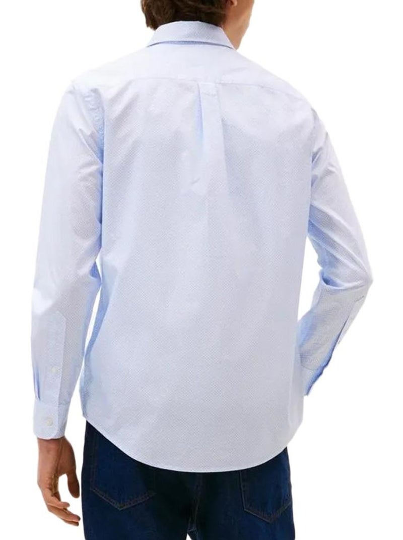 Camisa Azul Claro Masculina Tommy Hilfiger Flex Poplin Azul - Kiabi