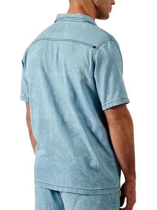 Camisa Azul Kaporal Dilon para Homem - Kiabi Camisa Azul Kaporal Dilon para Homem - Kiabi