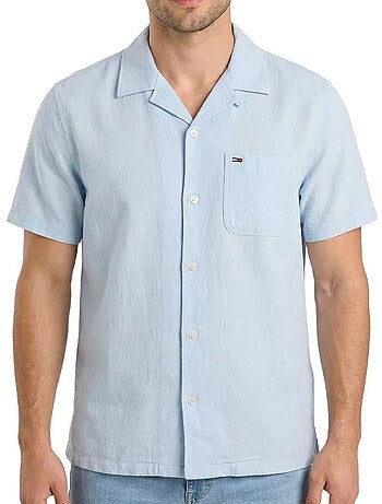 Chemise cinzenta de homem tommy hilfiger tjm
