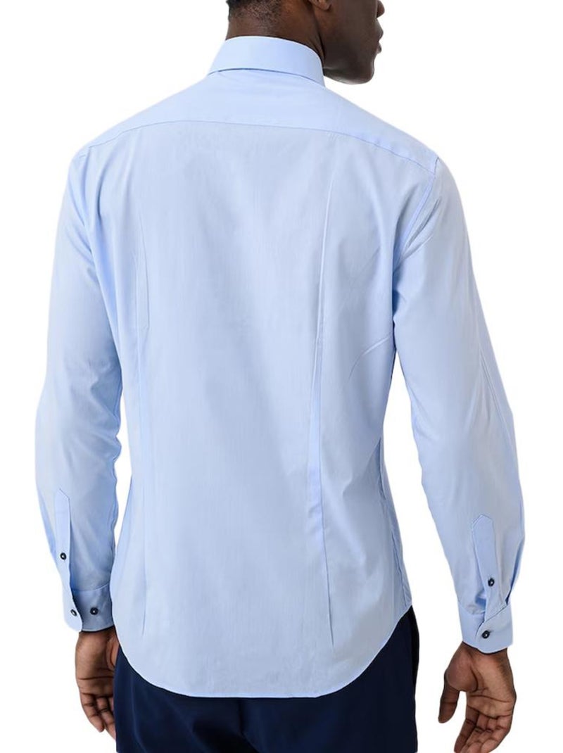 Camisa azul tommy hilfiger de homem poplines Azul - Kiabi