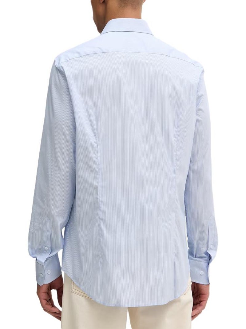 Camisa azul tommy hilfiger para homem com riscas finas Azul - Kiabi