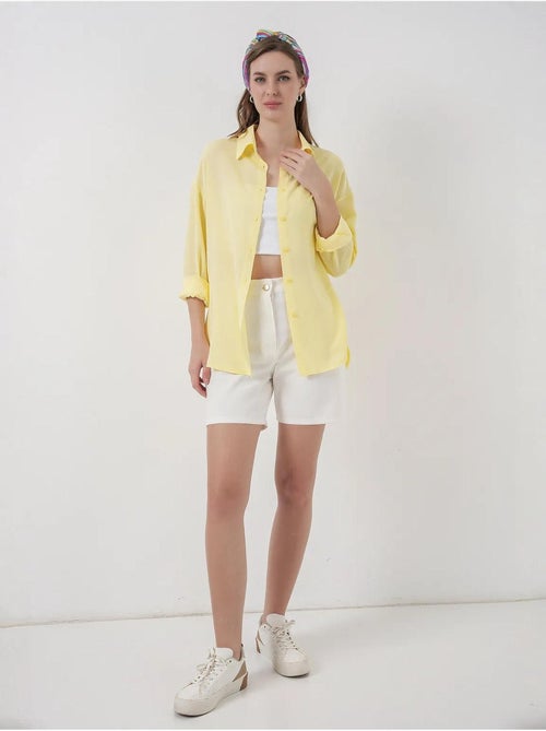 Camisa básica com botões bdart - Kiabi