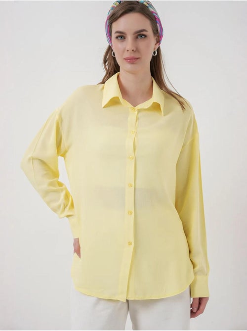 Camisa básica com botões bdart - Kiabi