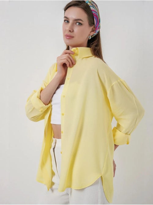Camisa básica com botões bdart - Kiabi