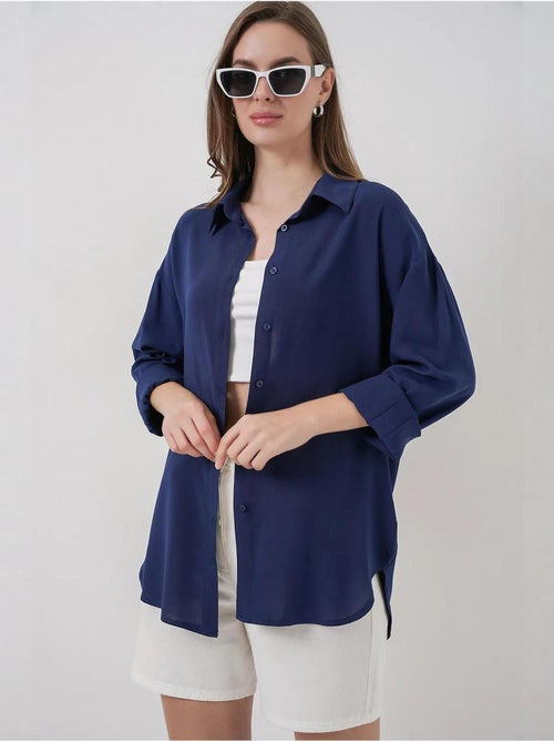 Camisa básica com botões bdart - Kiabi Camisa básica com botões bdart - Kiabi