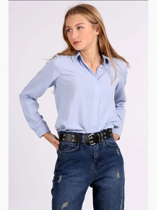 Camisa básica com botões bdart - Kiabi Camisa básica com botões bdart - Kiabi