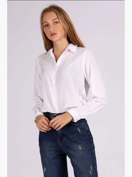 Camisa básica com botões bdart - Kiabi Camisa básica com botões bdart - Kiabi